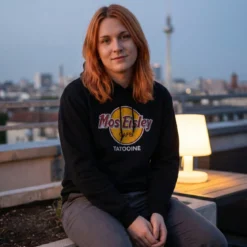 Mos Eisley Cafe Hoodie für Star Wars Fans schwarz