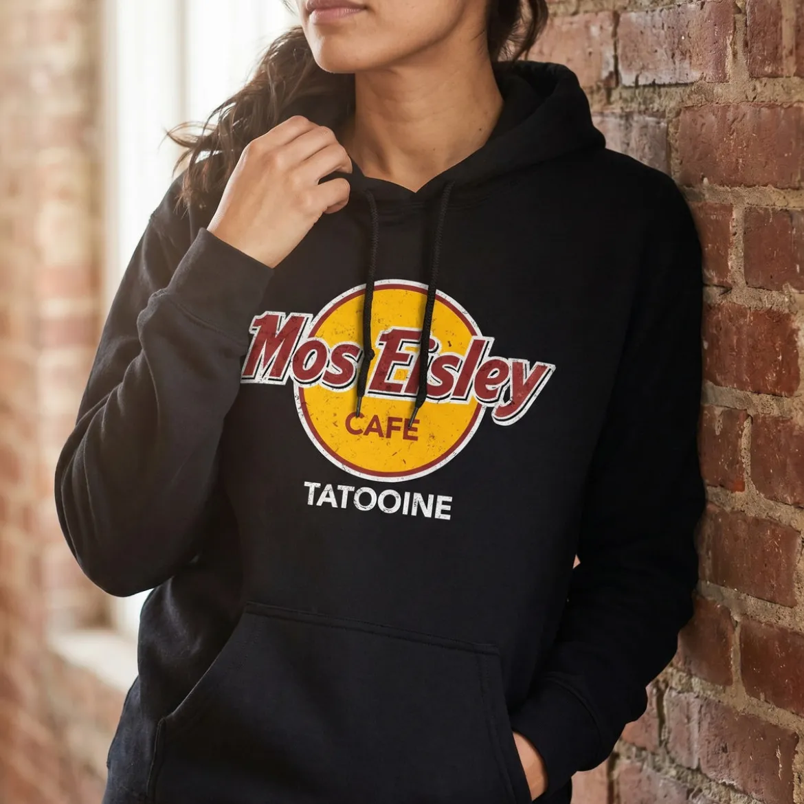 Mos Eisley Cafe Hoodie für Star Wars Fans schwarz