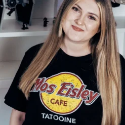 Mos Eisley Cafe T-Shirt für Star Wars Fans schwarz