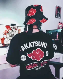 Naruto - Akatsuki Symbol T-Shirt schwarz