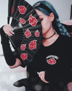 Naruto - Akatsuki Symbol T-Shirt schwarz