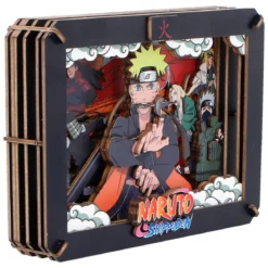 Naruto - Hokage Wooden Theatre 3D Bilderrahmen Modell Bausatz Holz