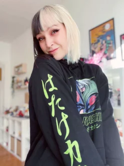 Naruto - Kakashi Raikiri Hoodie schwarz