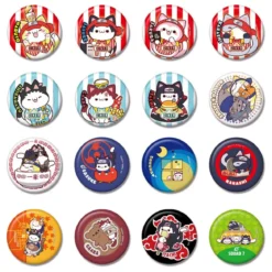 Naruto Mega Cat Project Nyaruto! Metall Ansteck-Buttons 5 cm Sortiment (16)