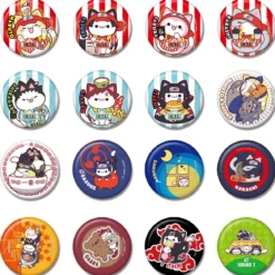 Naruto Mega Cat Project Nyaruto! Metall Ansteck-Buttons 5 cm Sortiment (16)
