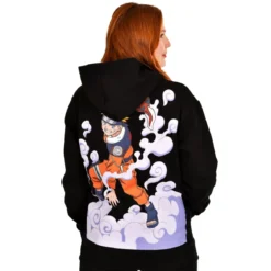 Naruto Oversize Hoodie schwarz