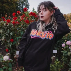 Naruto Oversize Hoodie schwarz