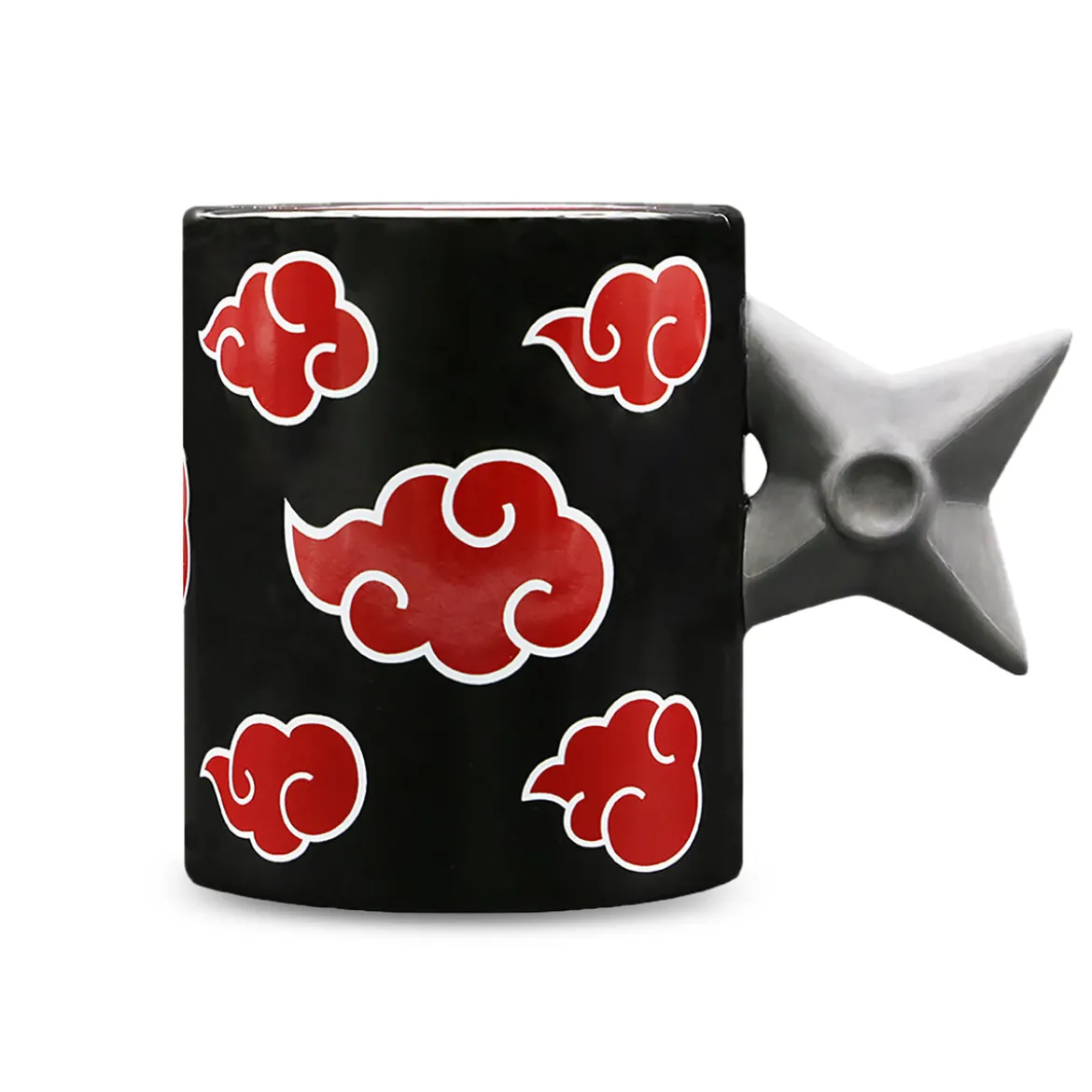 Naruto Shippuden - Shuriken Akatsuki Tasse mit 3D Henkel