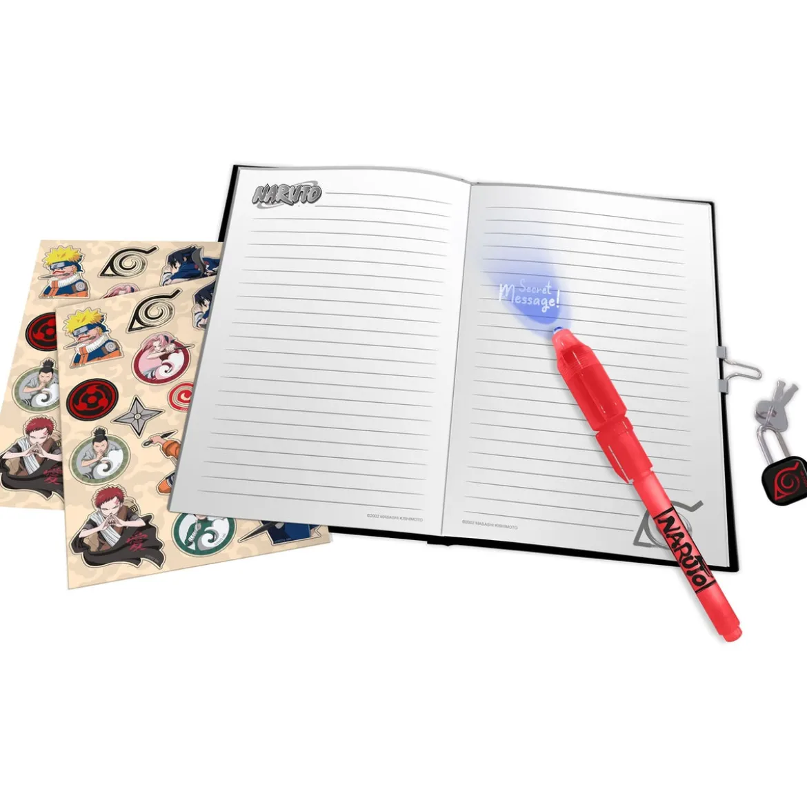 Naruto Tagebuch Set mit Schloss