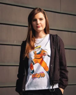 Naruto Uzumaki Character T-Shirt Damen weiß