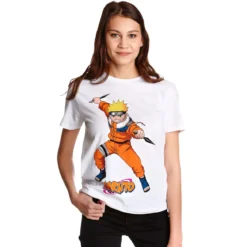 Naruto Uzumaki Character T-Shirt Damen weiß