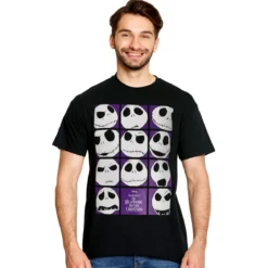 Nightmare Before Christmas - Blockheads T-Shirt schwarz
