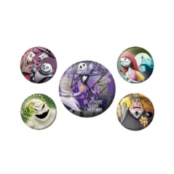 Nightmare Before Christmas - Characters Button 5er Set