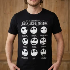 Nightmare Before Christmas - Jack Emotions T-Shirt Damen schwarz