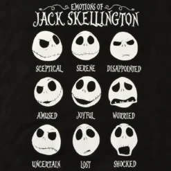 Nightmare Before Christmas - Jack Emotions T-Shirt Damen schwarz