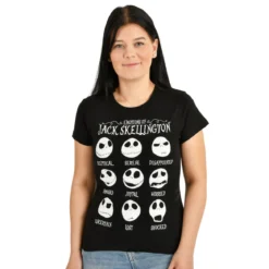 Nightmare Before Christmas - Jack Emotions T-Shirt Damen schwarz