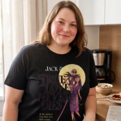 Nightmare Before Christmas - True Love Never Dies T-Shirt schwarz