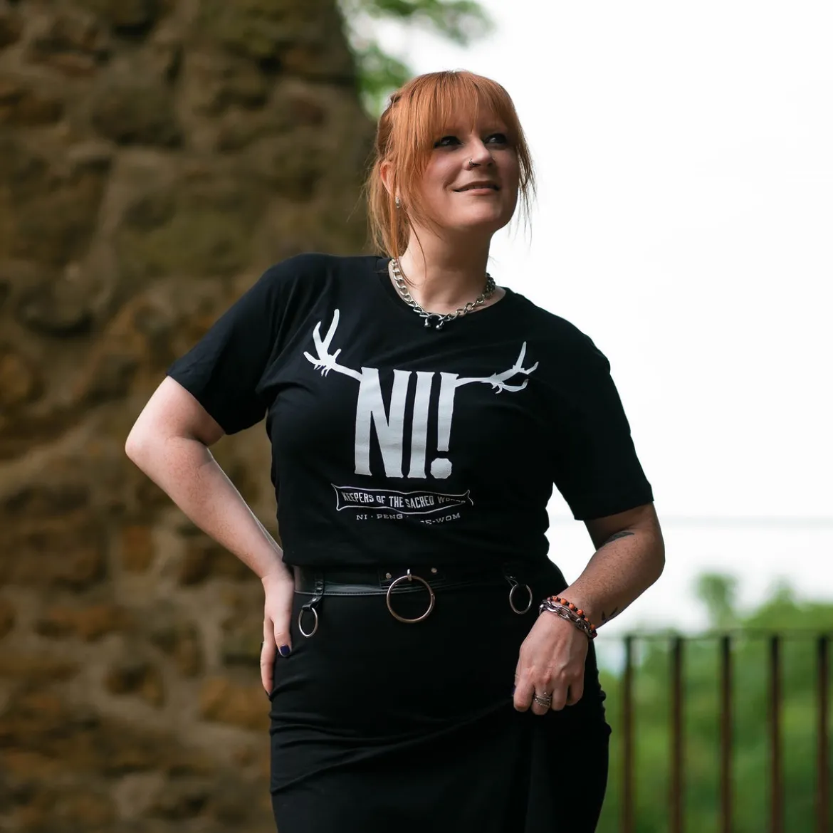 Ni! T-Shirt für Monty Python Fans schwarz