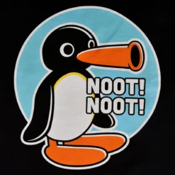 Noot Noot T-Shirt für Pingu Fans schwarz