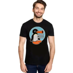 Noot Noot T-Shirt für Pingu Fans schwarz