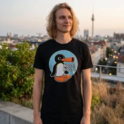 Noot Noot T-Shirt für Pingu Fans schwarz