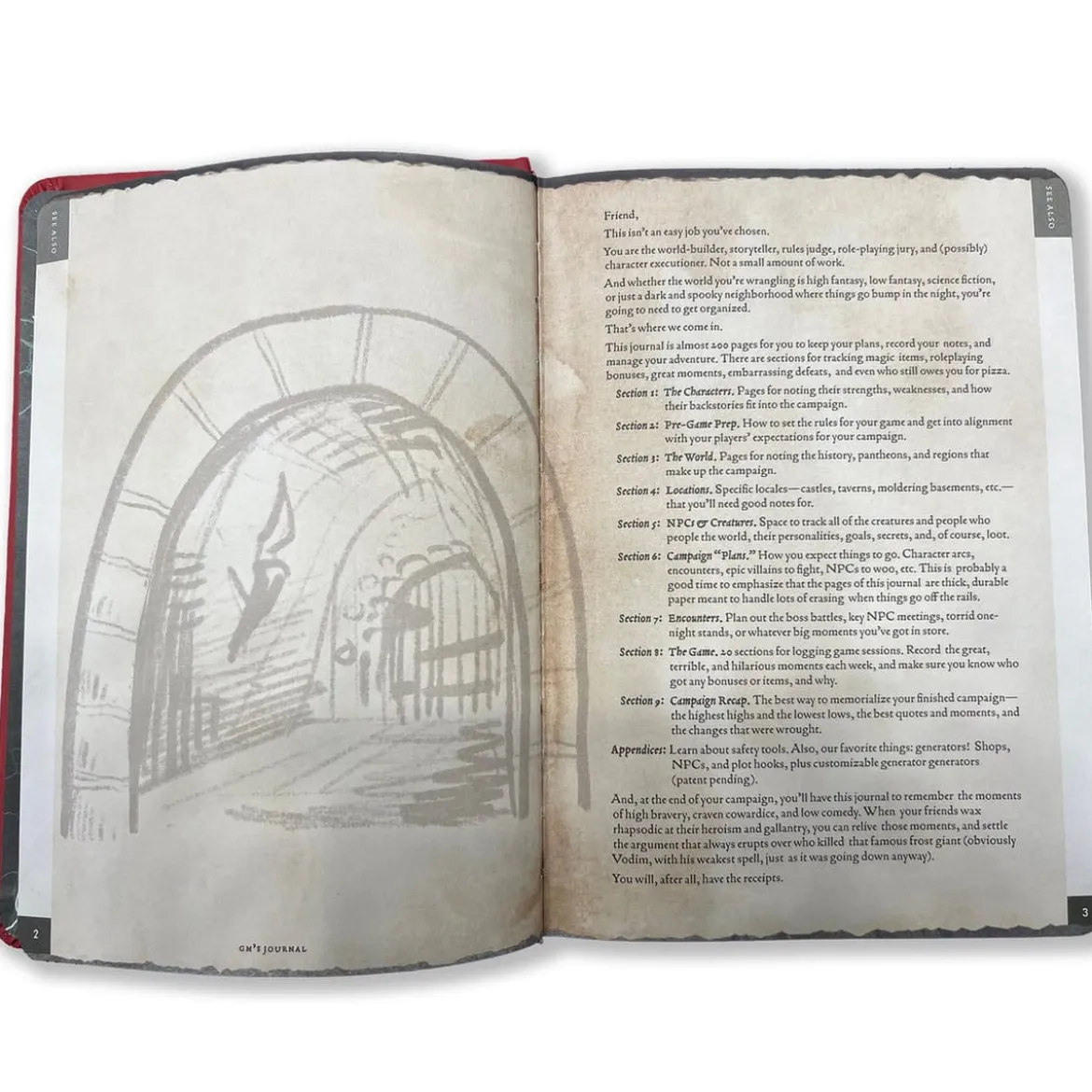 Notizbuch A5 Gamemaster's Journal Orange Portal