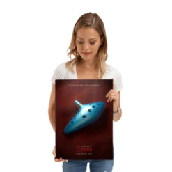 Okarina der Zeit Metall Poster für Zelda Fans