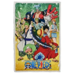 One Piece - Group Flauschdecke mit Teddyfell