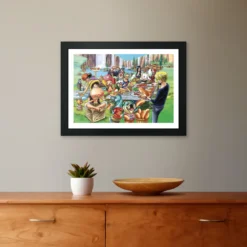 One Piece - Hot-Dog Party Wandbild