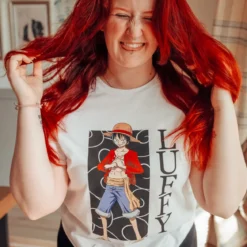One Piece - Luffy T-Shirt weiß