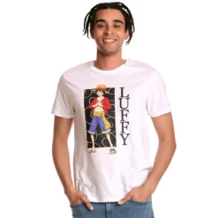 One Piece - Luffy T-Shirt weiß