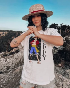 One Piece - Luffy T-Shirt weiß