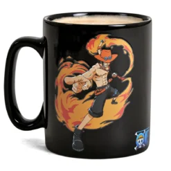 One Piece - Luffy und Ace Thermoeffekt Tasse