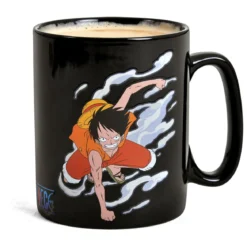 One Piece - Luffy und Ace Thermoeffekt Tasse