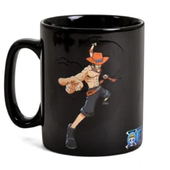One Piece - Luffy und Ace Thermoeffekt Tasse