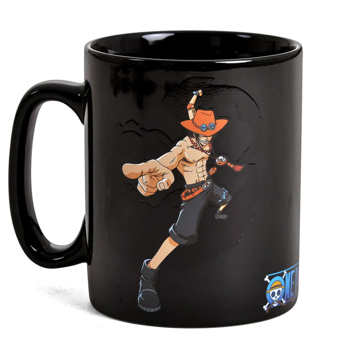 One Piece - Luffy und Ace Thermoeffekt Tasse