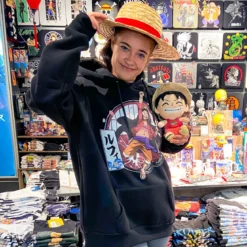 One Piece - Ruffy Hoodie schwarz