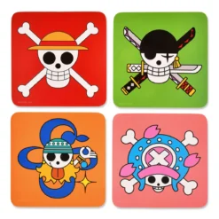 One Piece - Skulls Untersetzer 4er Set