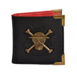 One Piece - Strohhutbande Skull Metall Logo Geldbörse