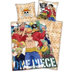 One Piece - Strohhutbande Wende-Bettwäsche