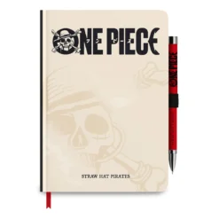 One Piece - Strohhut Piraten Notizbuch mit Projektor Stift