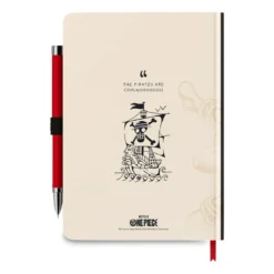 One Piece - Strohhut Piraten Notizbuch mit Projektor Stift