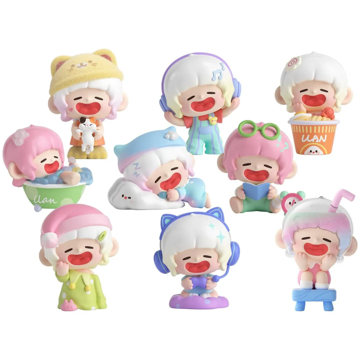 Original Character Sammelfiguren Blind Box 8er-Set Lazy