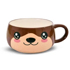 Otter Kawaii Tasse mit Deckel für Anime Fans