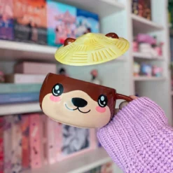 Otter Kawaii Tasse mit Deckel für Anime Fans