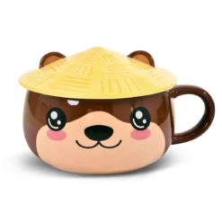 Otter Kawaii Tasse mit Deckel für Anime Fans