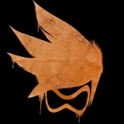 Overwatch - Tracer Spray Logo T-Shirt schwarz