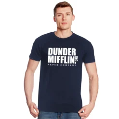Paper Company Logo T-Shirt für The Office Fans blau