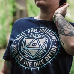 Pen & Paper Let The Dice Decide T-Shirt blau