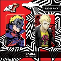 Persona 5 Royal Ansteck-Buttons Doppelpack Skull / Ryui Sakamoto